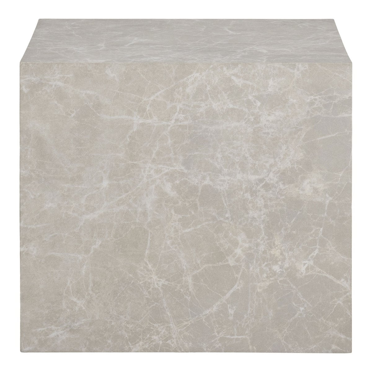 Tables Basses Prague - Aspect Marbre Beige, Lot de 2 (42 & 50 cm)