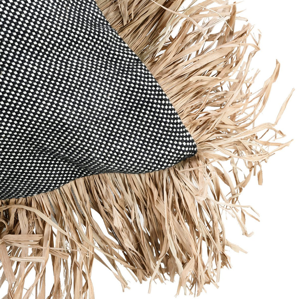 Housse de Coussin Cotton Bonita - Noir Naturel - 60x60