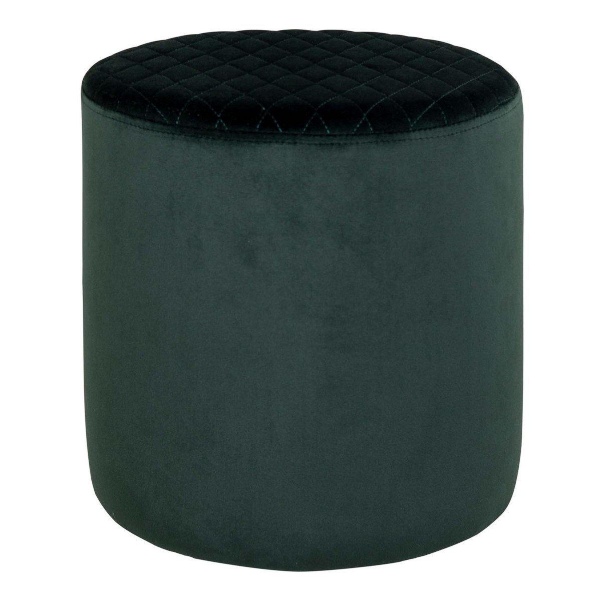 Pouf Ejby – Velours vert foncé