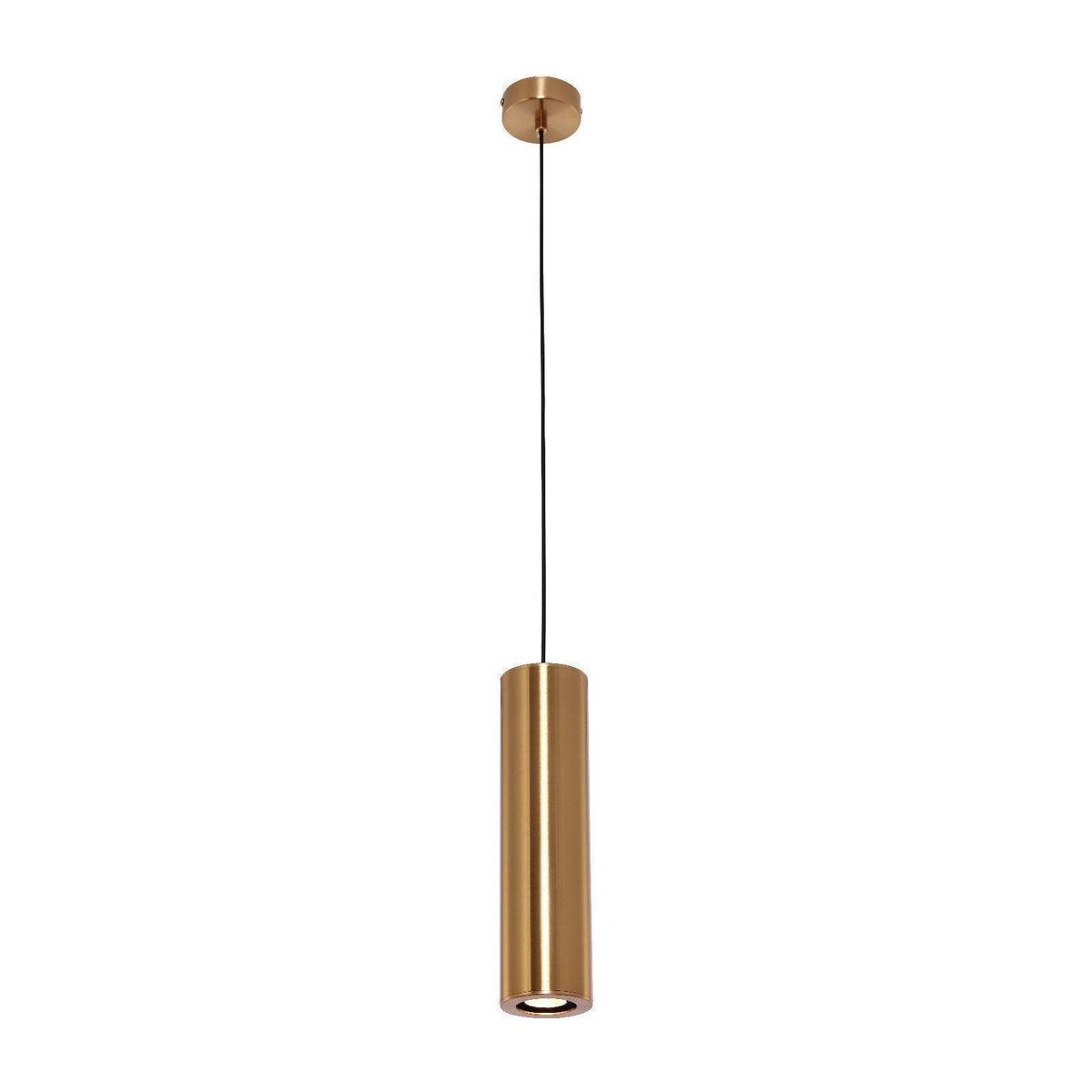 Suspension cylindre – Doré – Ampoule GU10 incluse