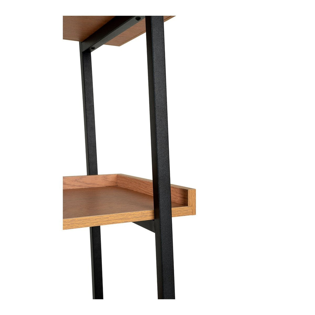 Bibliothèque Sakai - Frêne, Acier/Bois, 80x35x185 cm