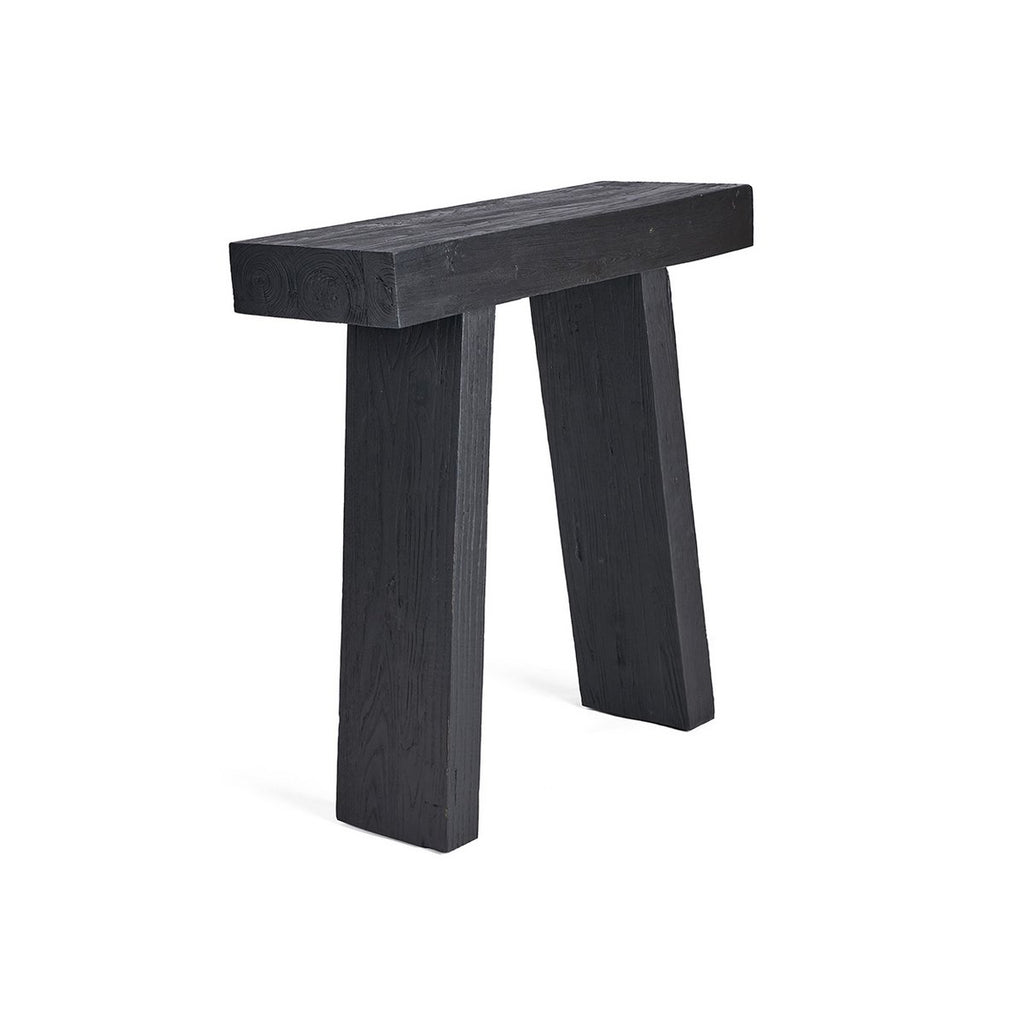Console en teck massif Stance – Noir | Bazar Bizar