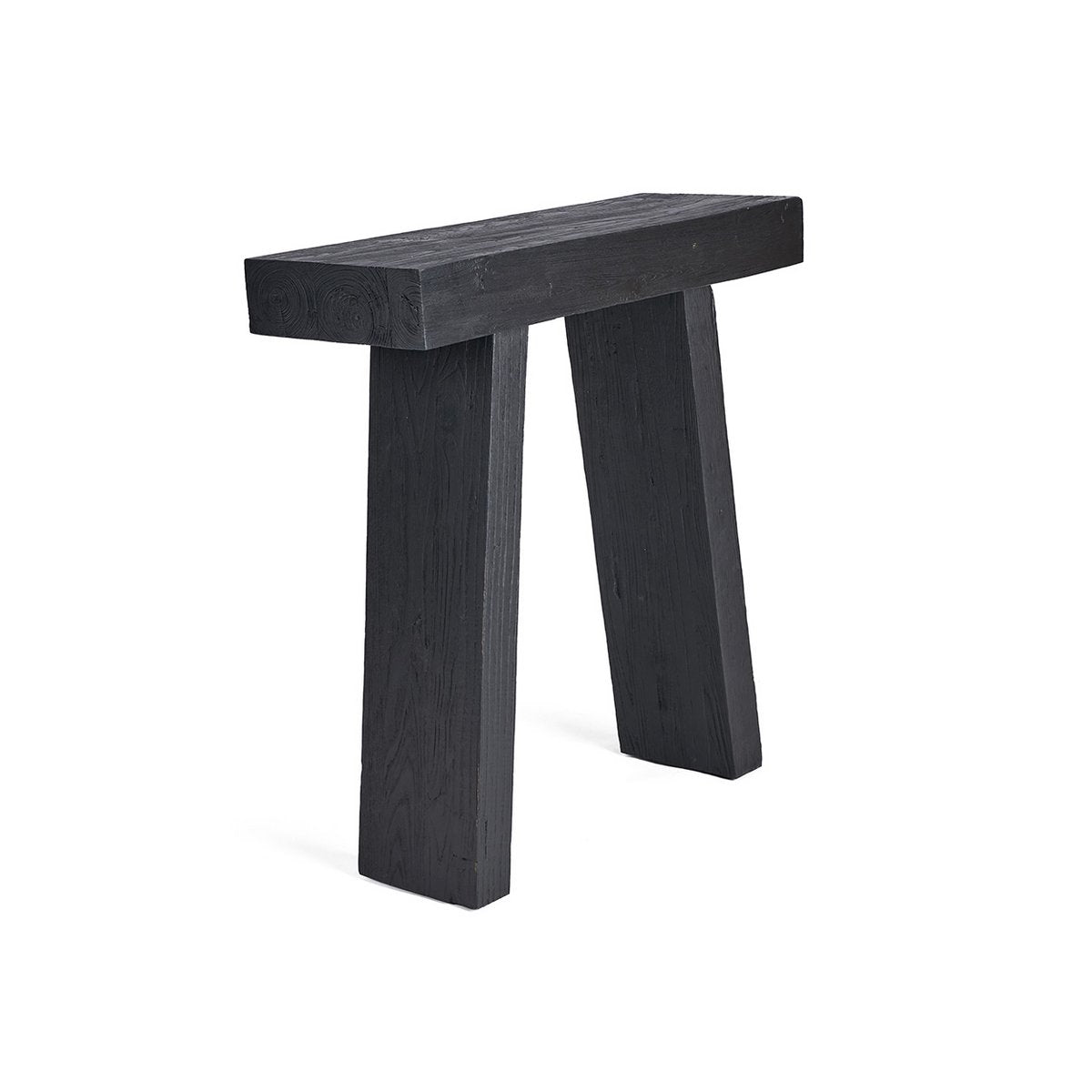 Console en teck massif Stance – Noir | Bazar Bizar
