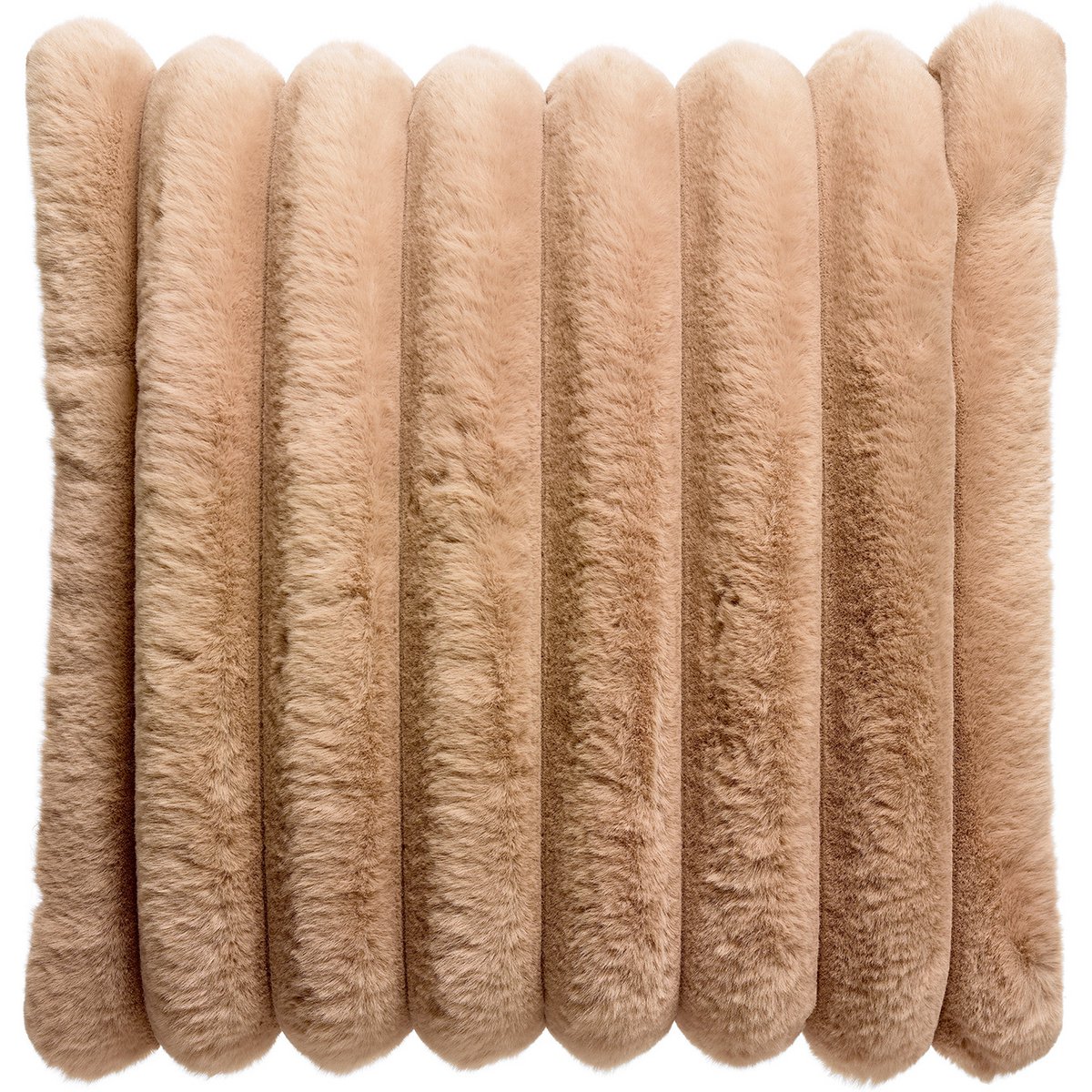 Coussin Alice Muscade en fausse fourrure 45 × 45 cm