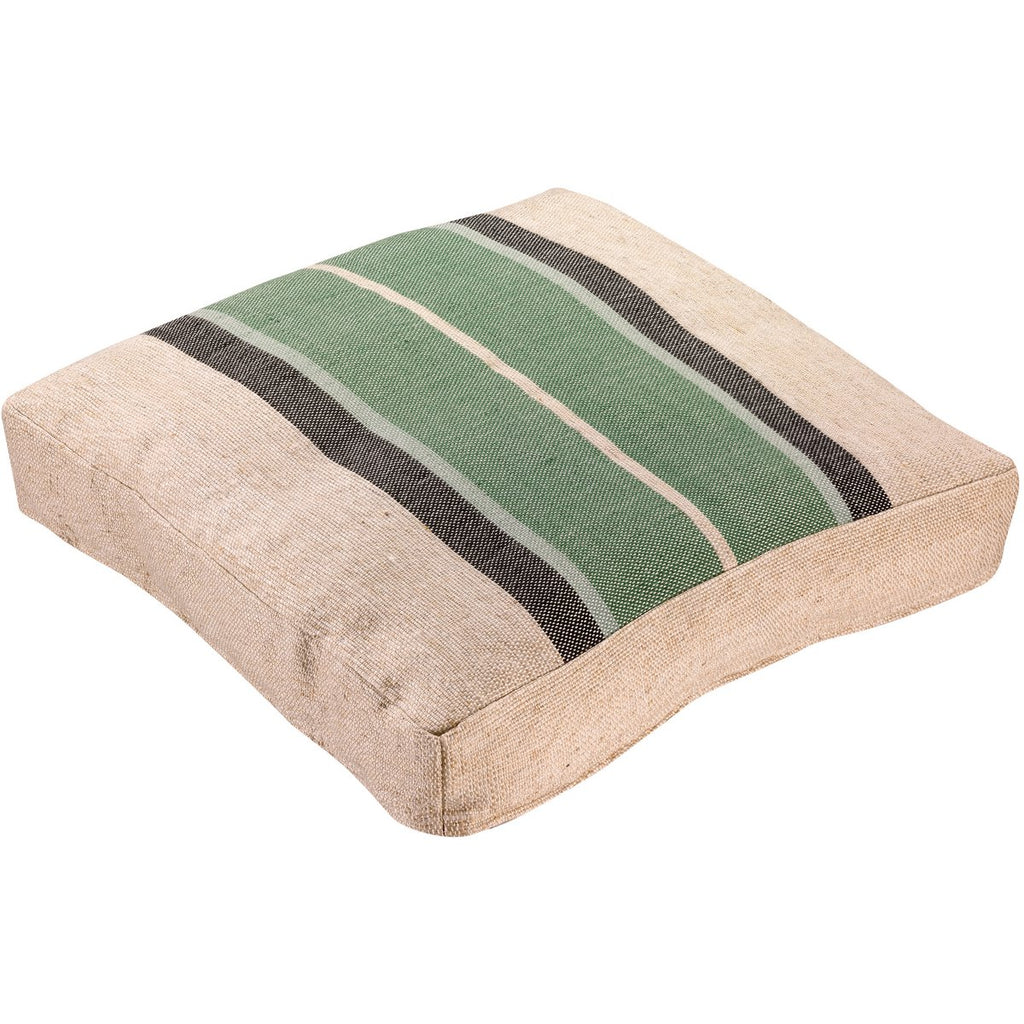 Coussin de sol Gatsby Eucalyptus PET recyclé 55 × 55 × 10 cm