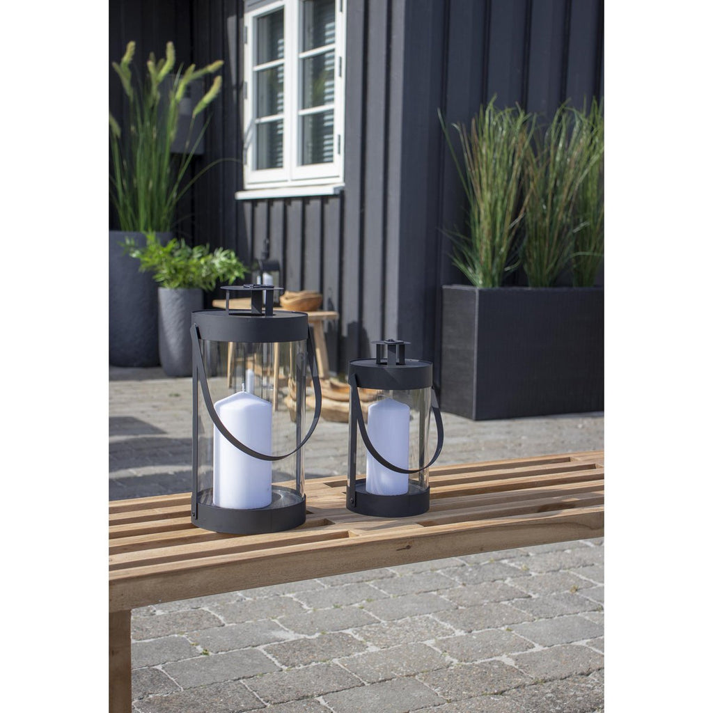 Lanternes Bondi - Noir, Acier/Verre - Ensemble de 2