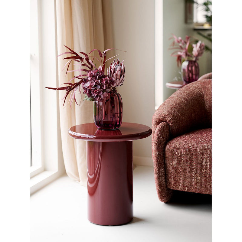 Table d'Appoint Otago - Bordeaux, Ø45x50 cm