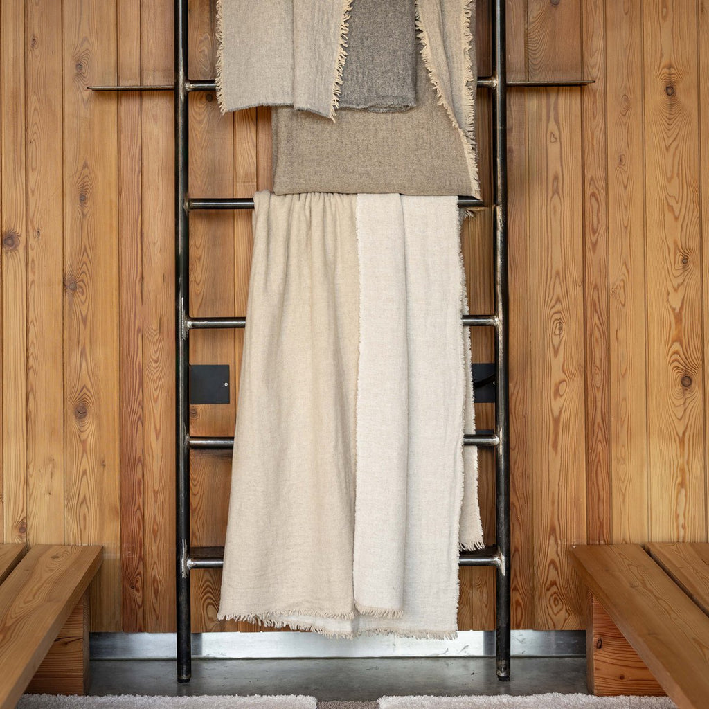 Plaid Recyclé Bruna Pearl – 130 x 170 cm