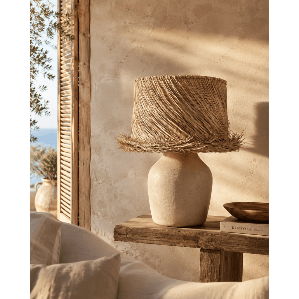 Abat-jour en pandan tressé Pandan – Naturel – ×42cm | Bazar Bizar