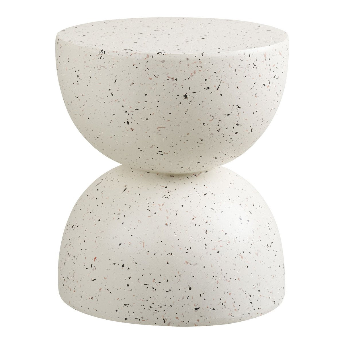 Table d'Appoint Bonita - Fiberclay Aspect Terrazzo, Ø40x45 cm