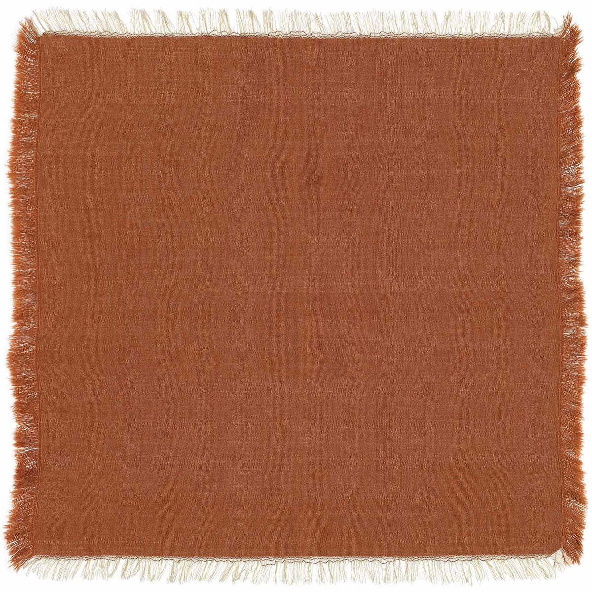 Serviette de table recyclée Kalea Rouille 45 x 45