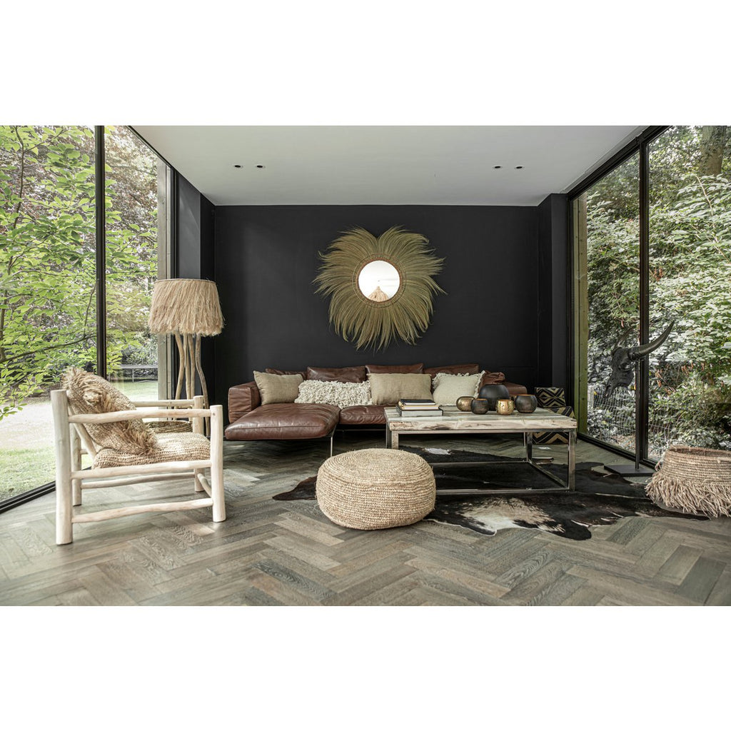 Pouf en raphia Flores – Naturel | Bazar Bizar