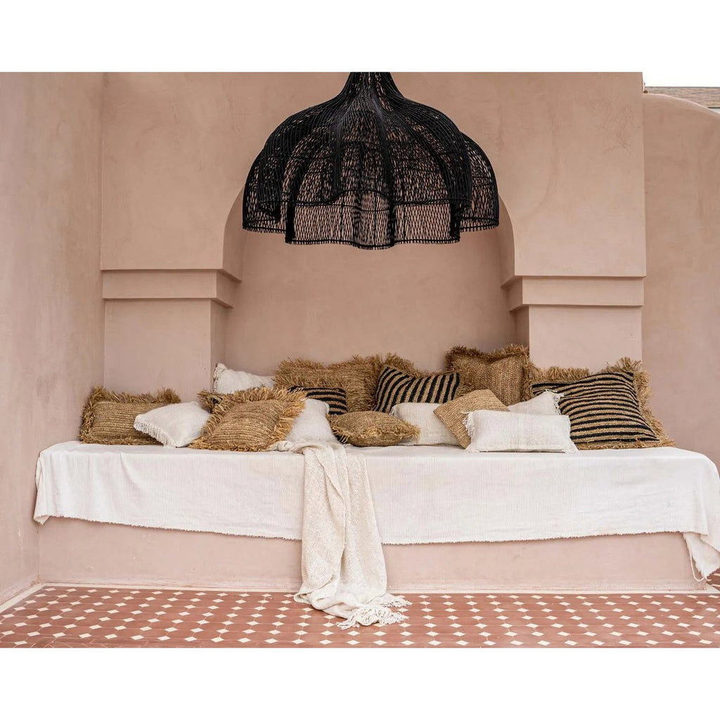 Suspension en rotin Le Fouetté – Noir – XL | Bazar Bizar