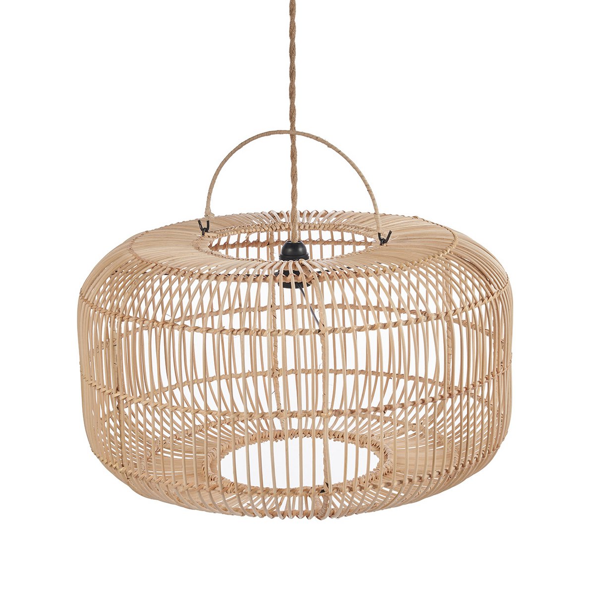 Suspension en rotin Arun – Naturel – L | Bazar Bizar