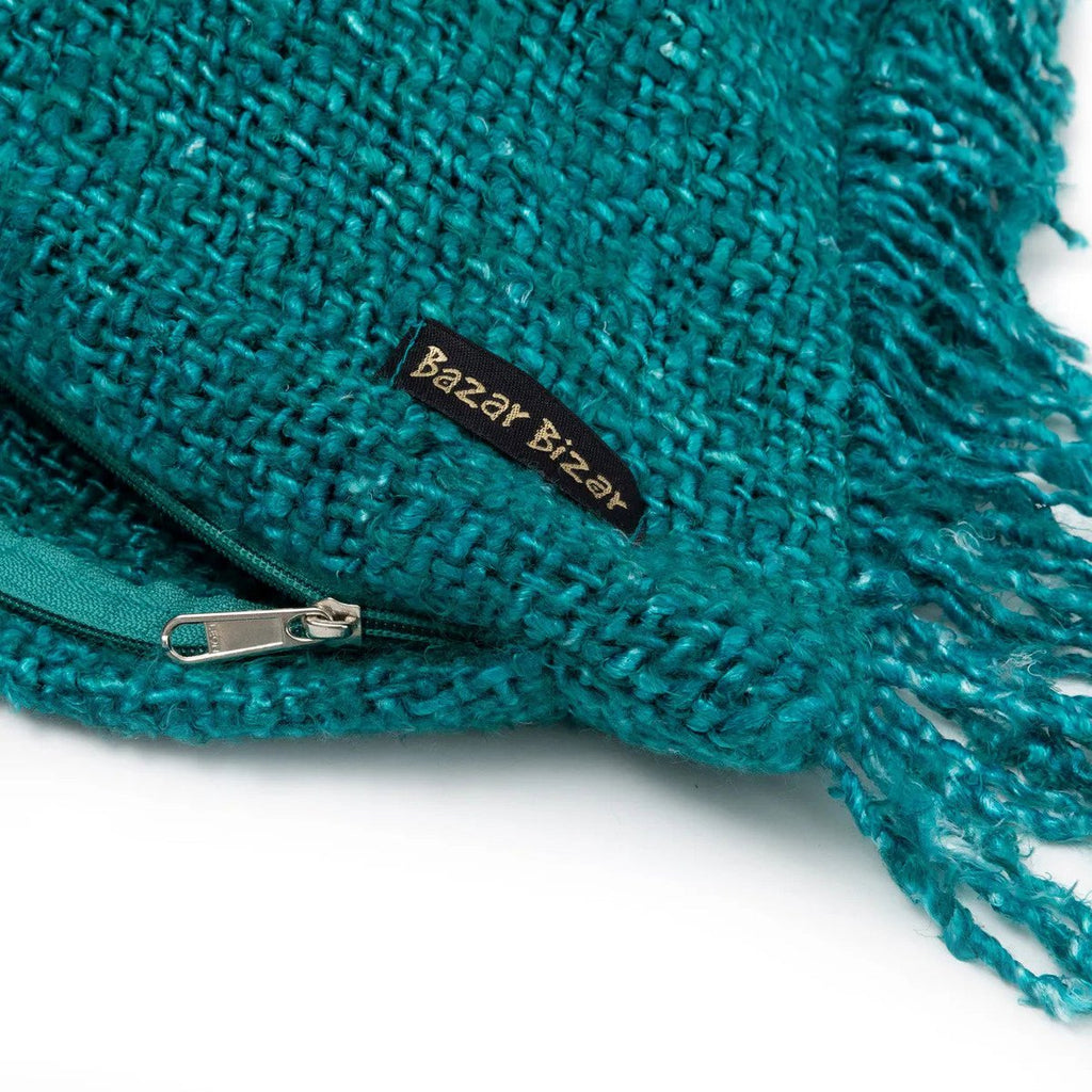 Housse de coussin longue Oh My Gee – Aqua – 35×100cm | Bazar Bizar