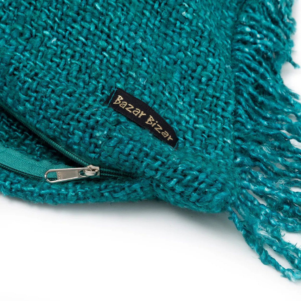 Housse de coussin longue Oh My Gee – Aqua – 35×100cm | Bazar Bizar