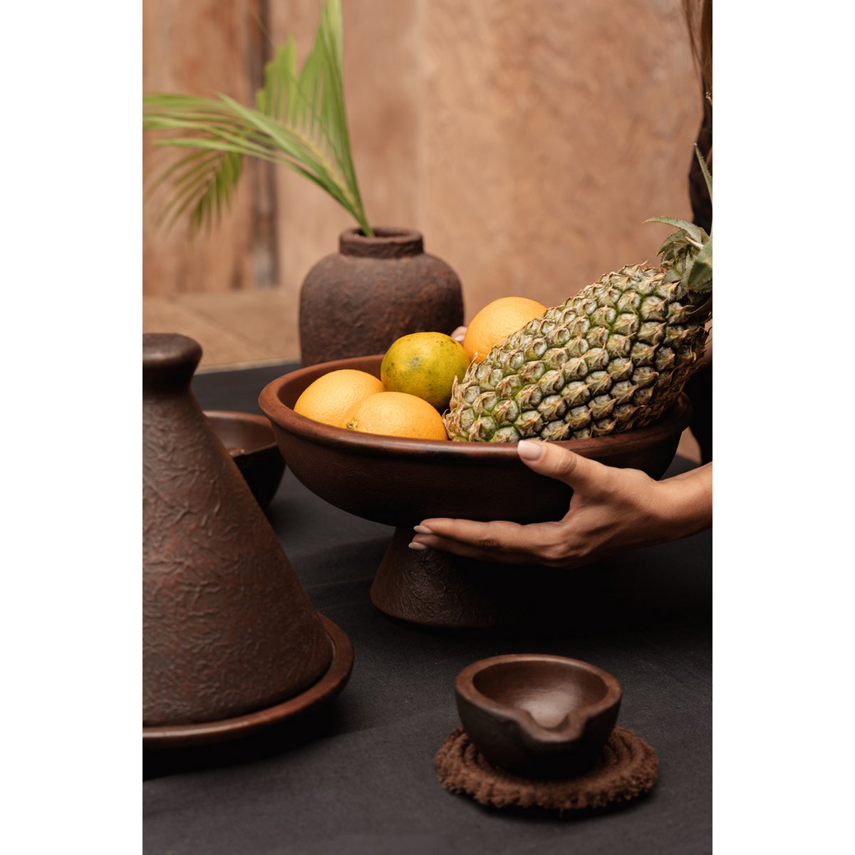 Bol à fruits en terre cuite Ethnique – M | Bazar Bizar