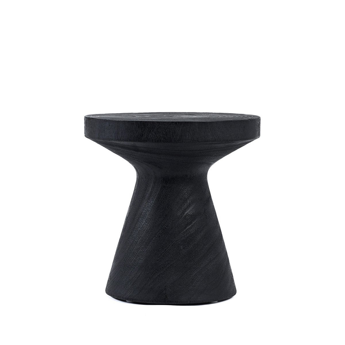 Table d’appoint en bois de suar Gravity – Noir | Bazar Bizar