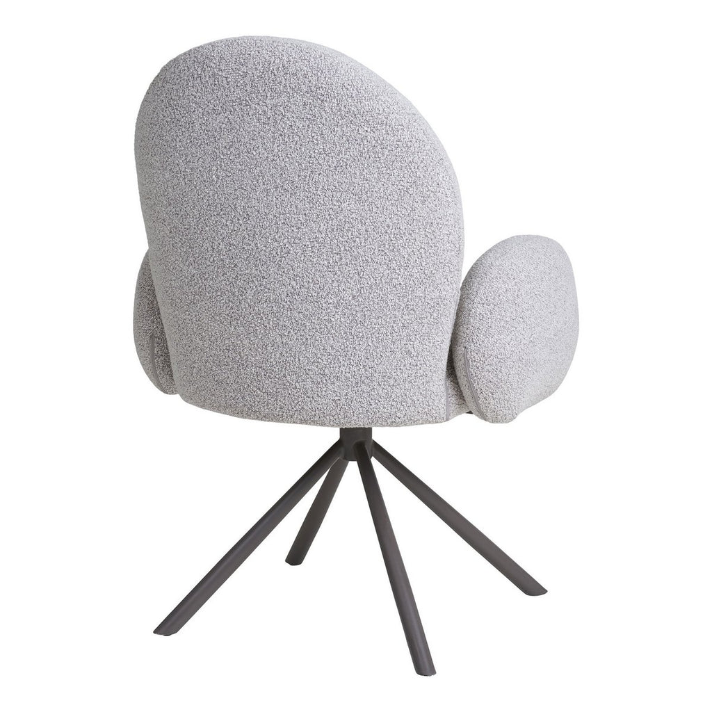 Chaise de salle à manger Lana pivotante – Bouclé sable