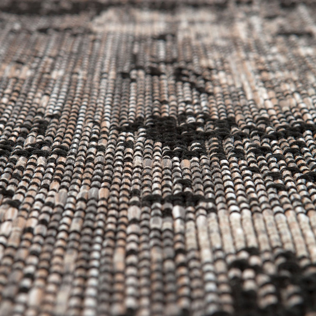 Tapis Catania 2 outdoor Noir Diamčtre 160 cm