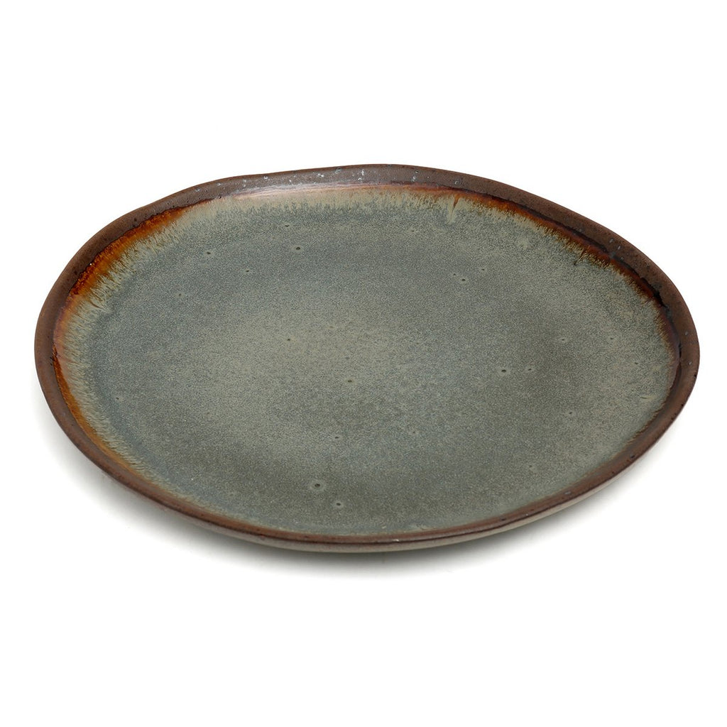 Assiette en grès Côa – Gris Bleué | Bazar Bizar