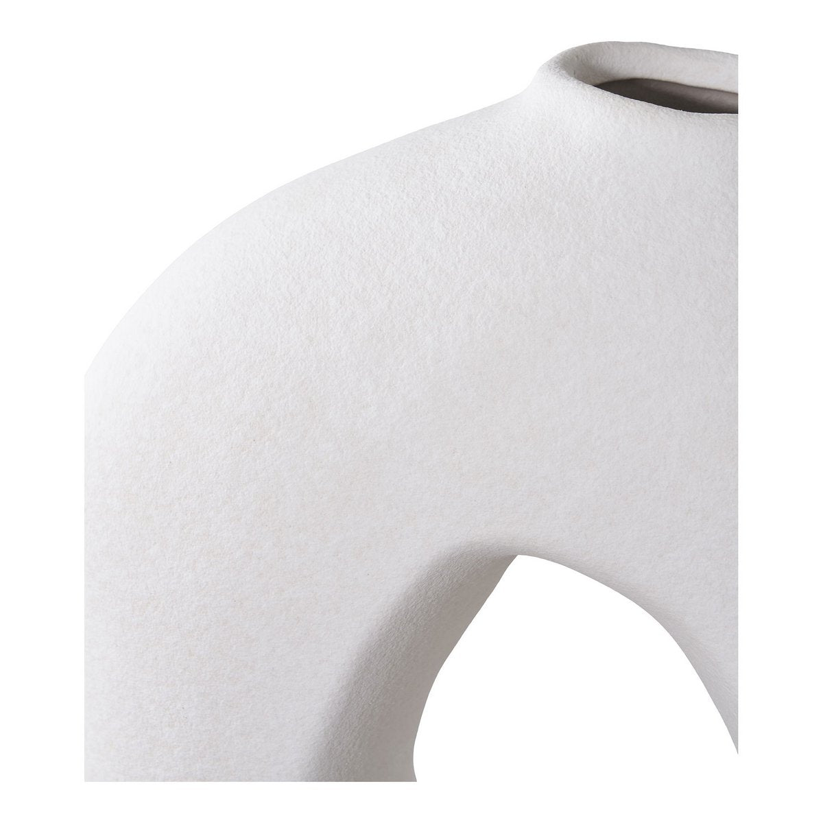 Vase - Céramique Blanc, 24x10,5x27,8 cm