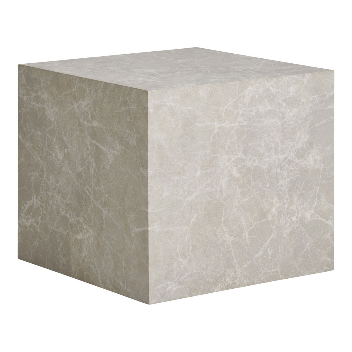 Tables Basses Prague - Aspect Marbre Beige, Lot de 2 (42 & 50 cm)
