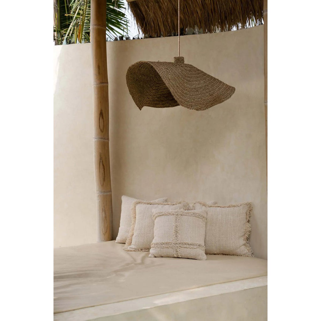 Housse de coussin en coton Nomade – Naturel – 50×50cm | Bazar Bizar