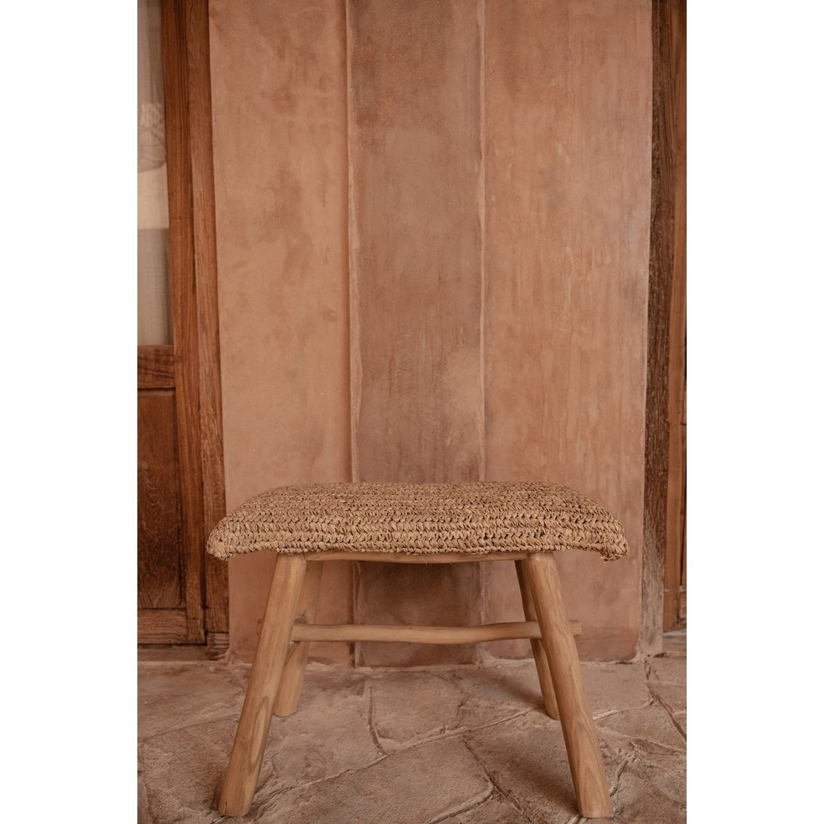 Le banc en raphia - Naturel