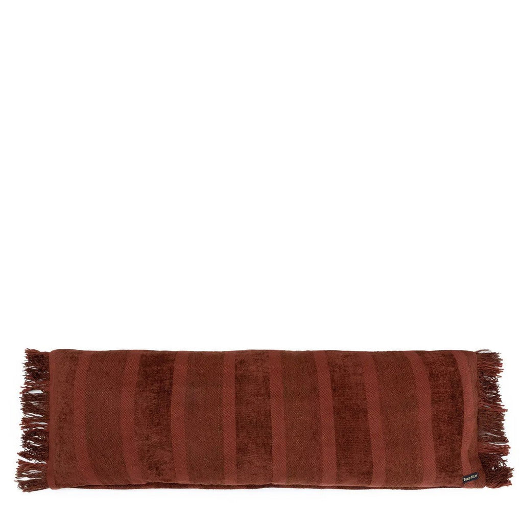 Housse de coussin longue Oh My Gee – Velours Bordeaux – 35×100cm | Bazar Bizar