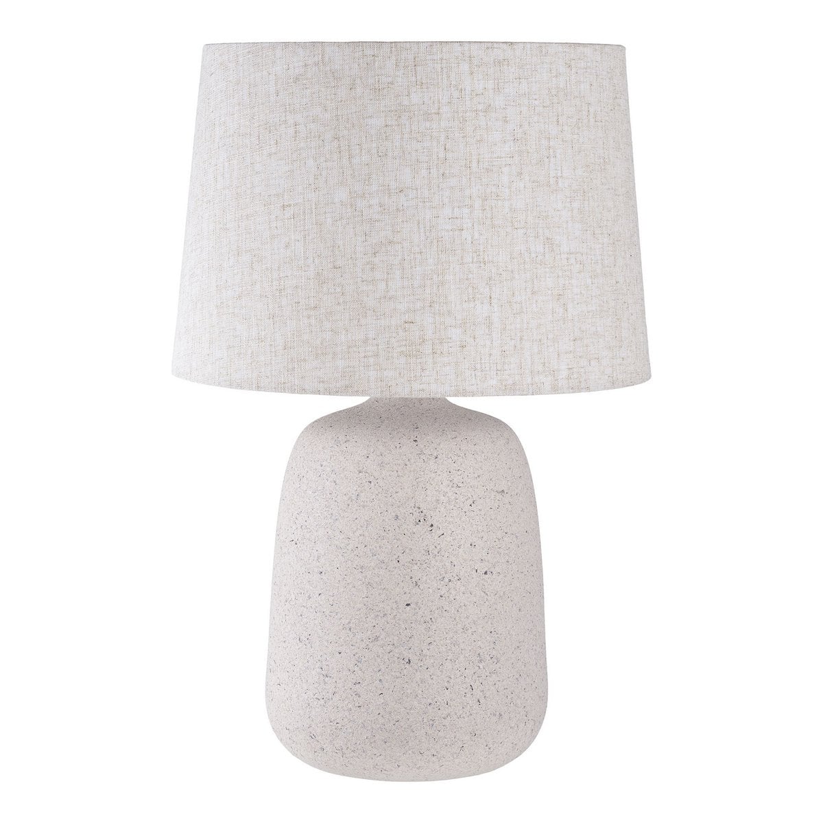 Lampe de Table Croft - Céramique Pierre Beige, 30x47 cm