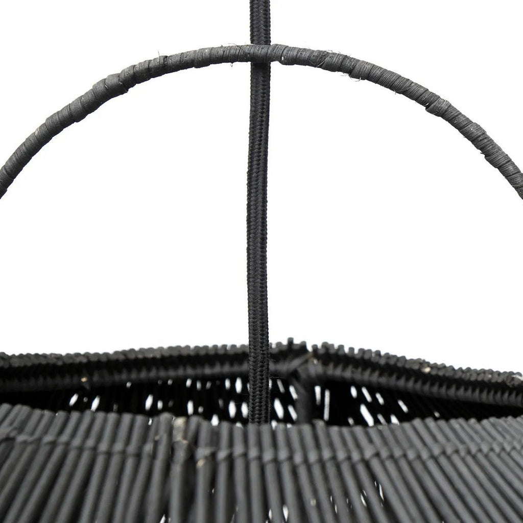 Suspension en rotin The Cloud – Noir – XXL | Bazar Bizar