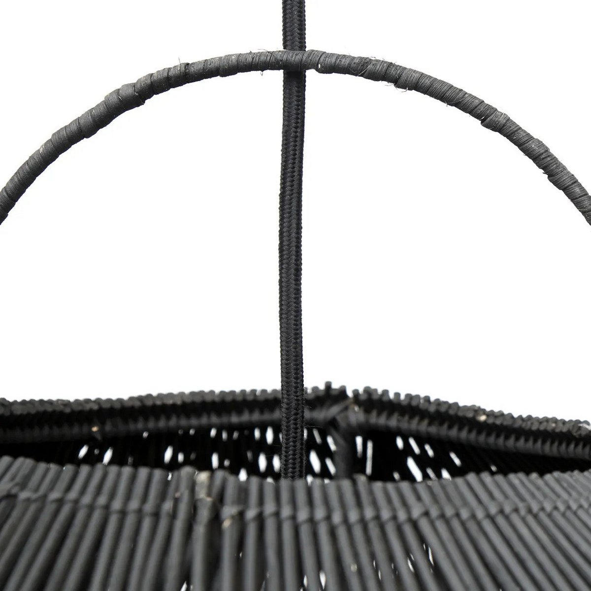 Suspension en rotin The Cloud – Noir – XXL | Bazar Bizar