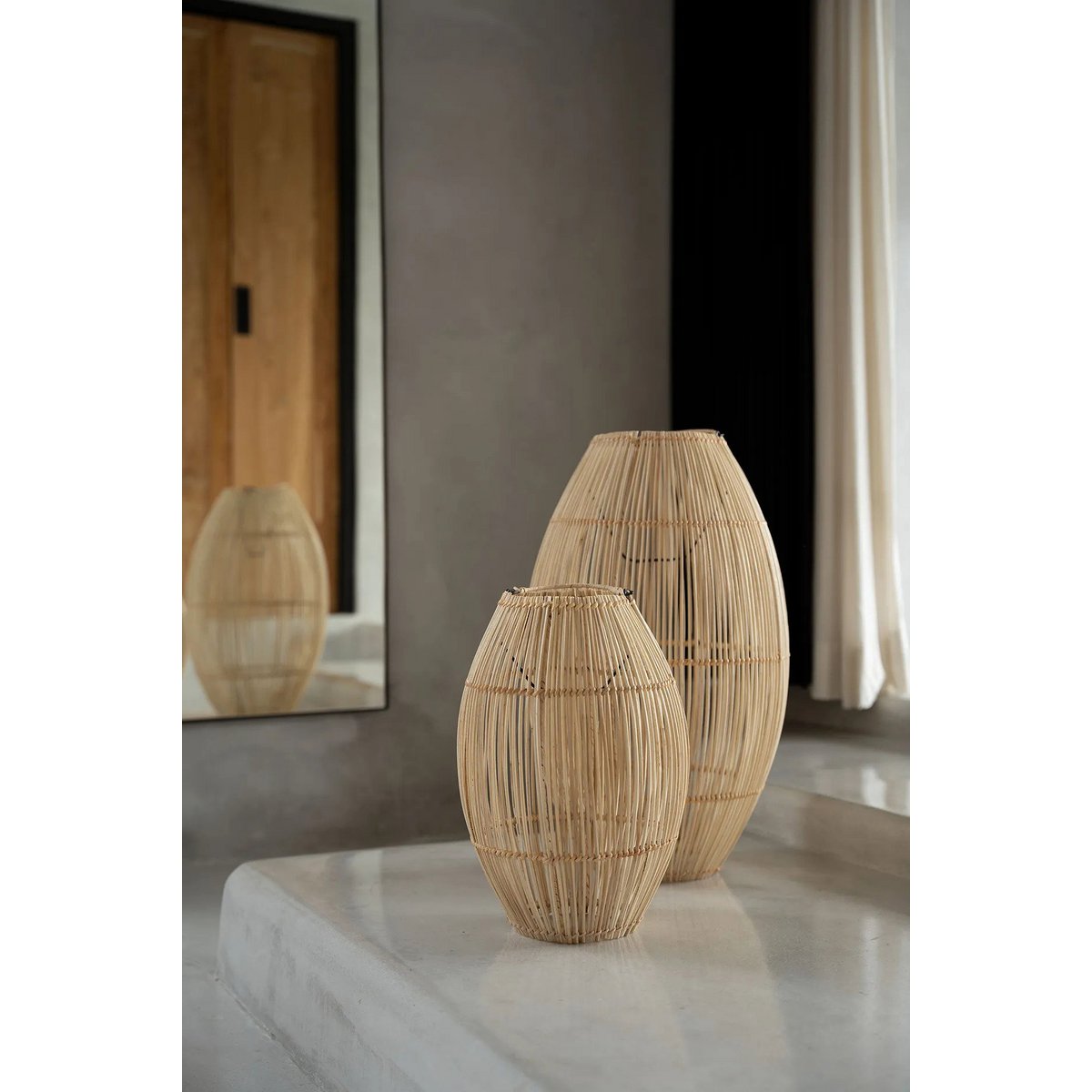 Suspension en rotin Zuri – Naturel – L | Bazar Bizar