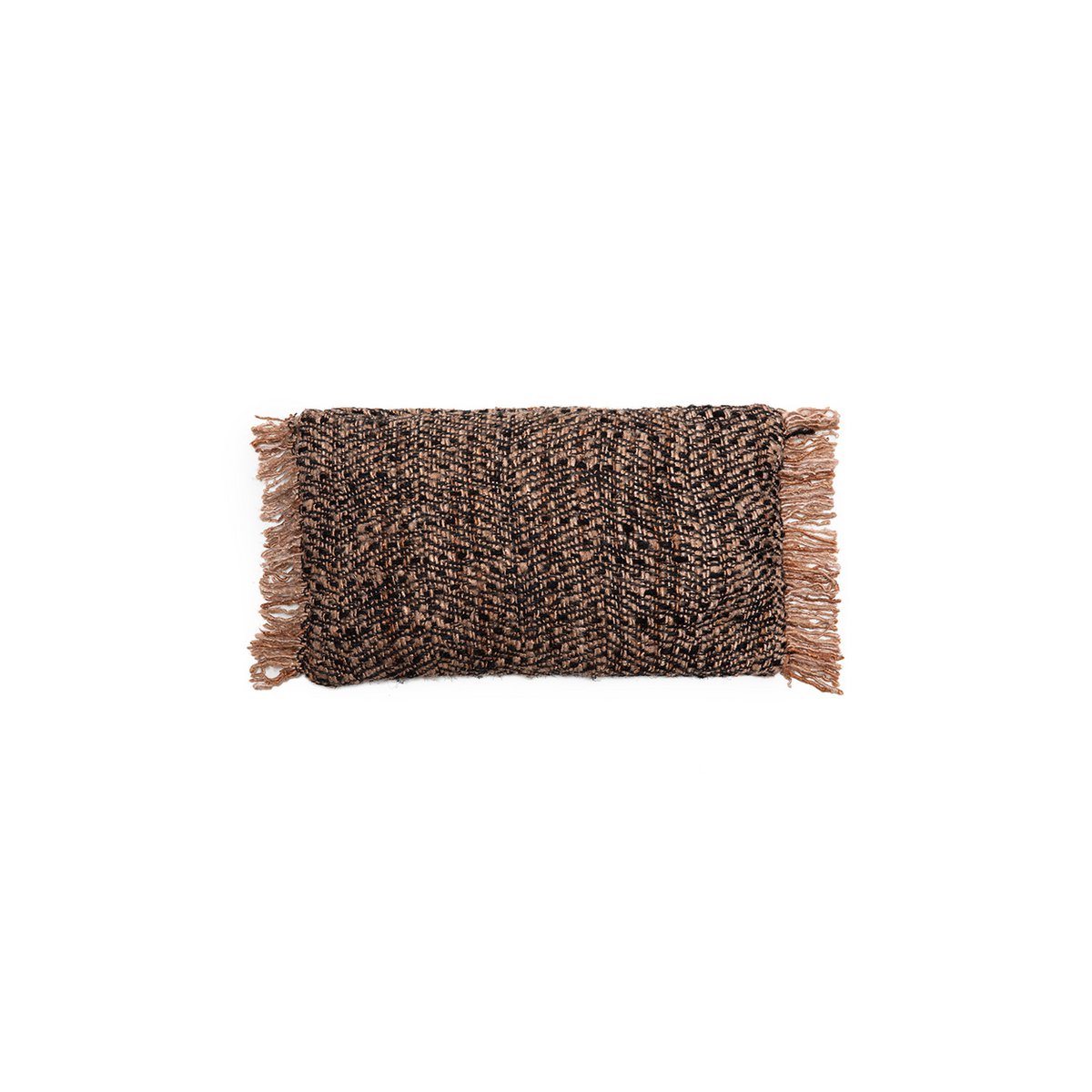 Housse de coussin en coton Oh My Gee – Cuivre Noir – 30×50cm | Bazar Bizar