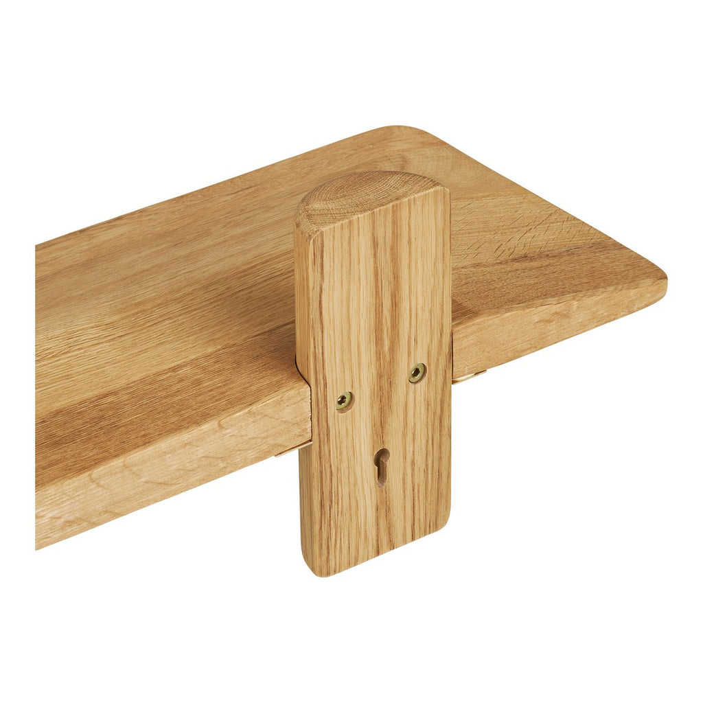 Étagère murale Calcata chêne – 110 × 22 × 18,5 cm