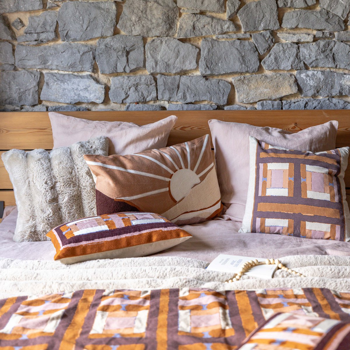Coussin Astrid Naturel 45 x 45