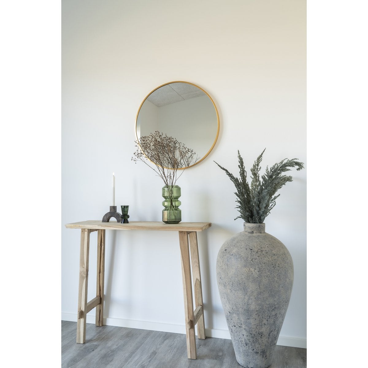 Vase - Vert, Verre, Ø12x25 cm