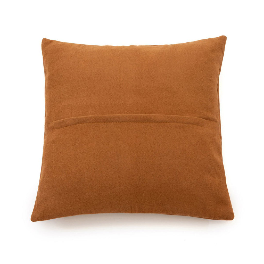 Housse de Coussin Cuir Camel - 40x40 cm