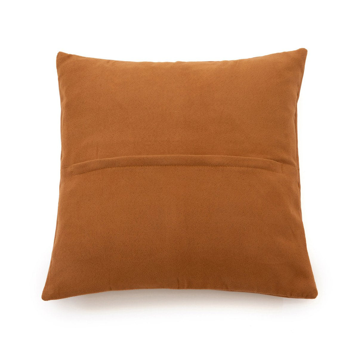 Housse de Coussin Cuir Camel - 40x40 cm