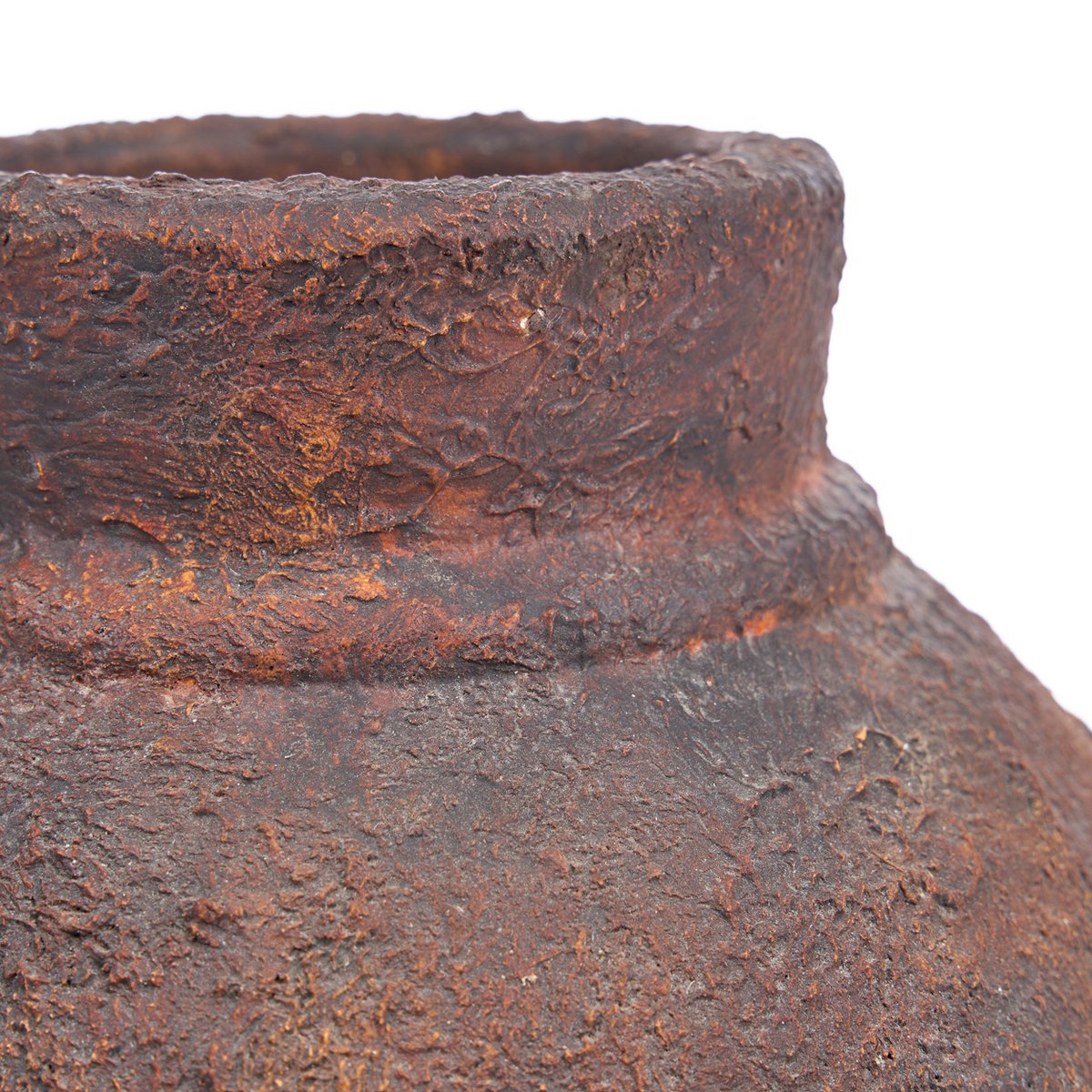 Vase Amphora Rustica bordeaux M en terre cuite – 30 cm