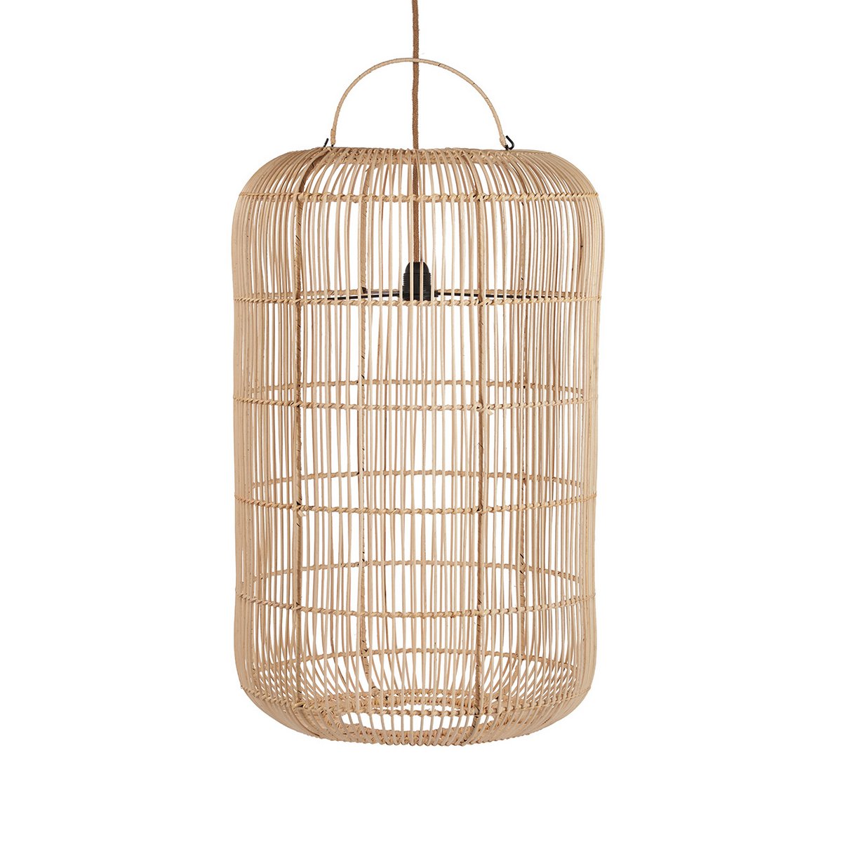 Suspension en rotin Bozelo – Naturel – L | Bazar Bizar