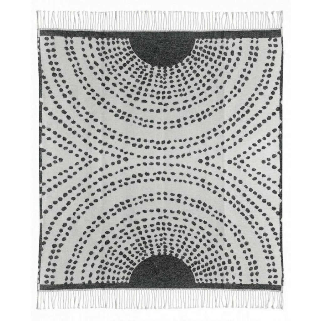 Plaid recyclé Taina Carbone 127 × 160 cm