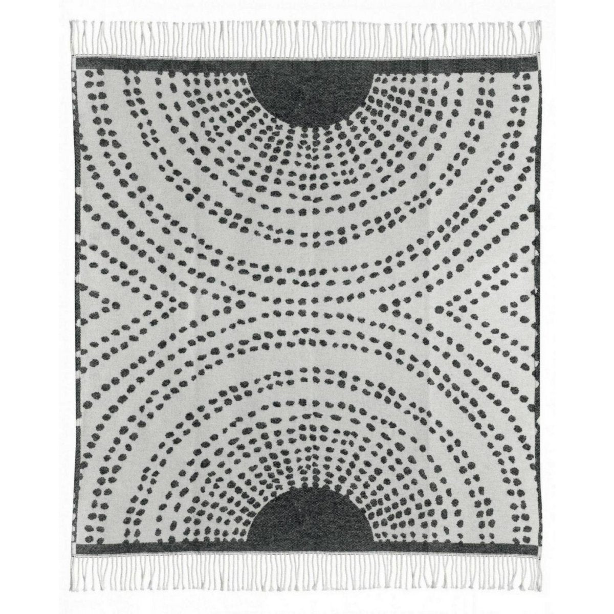 Plaid recyclé Taina Carbone 127 × 160 cm
