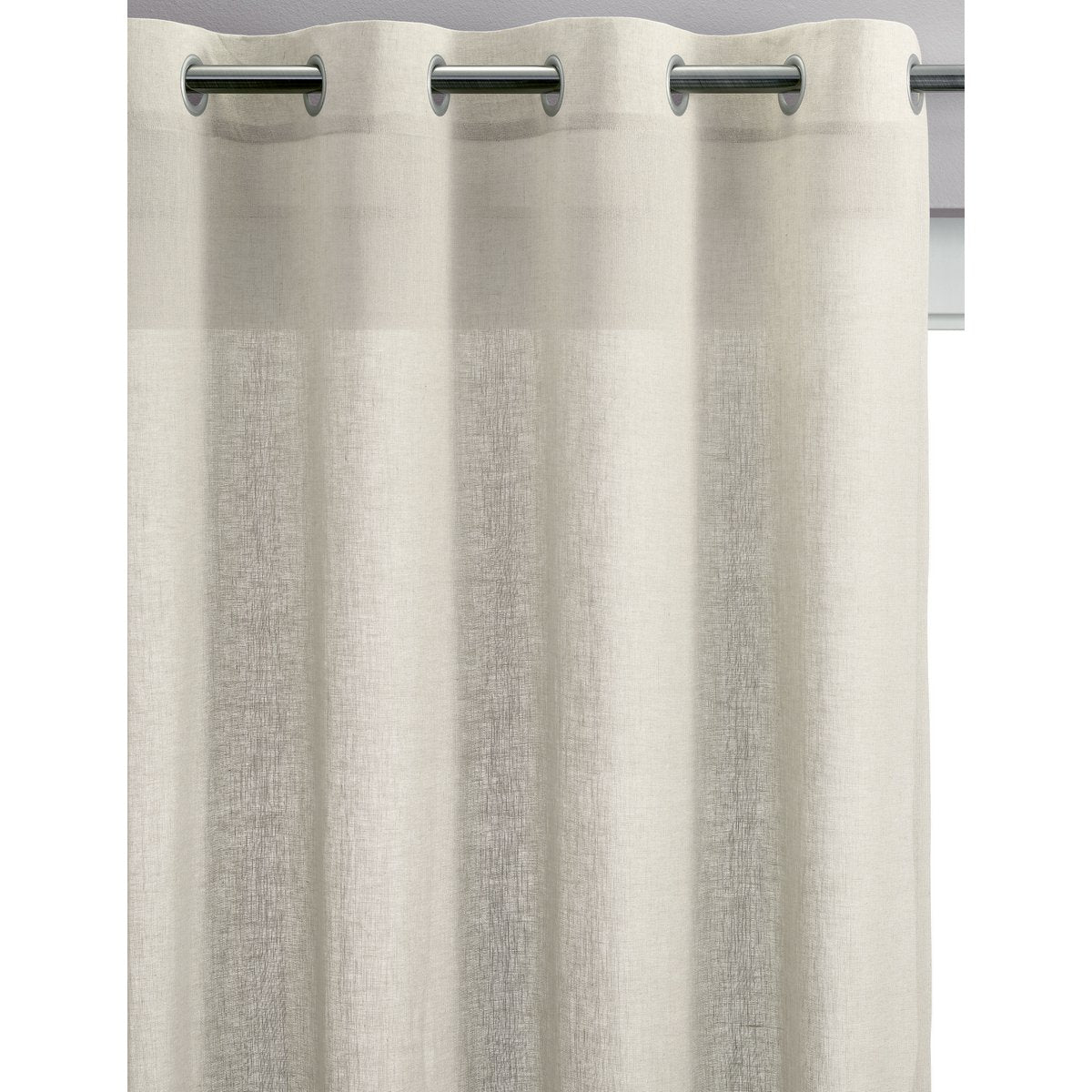 Rideau voile Zeff Craie 140 x 280