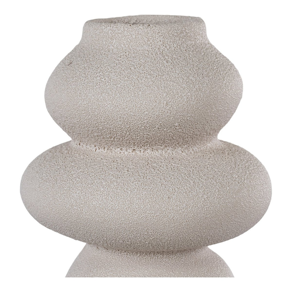 Vase - Beige, Grès, Ø14,5x26,5 cm