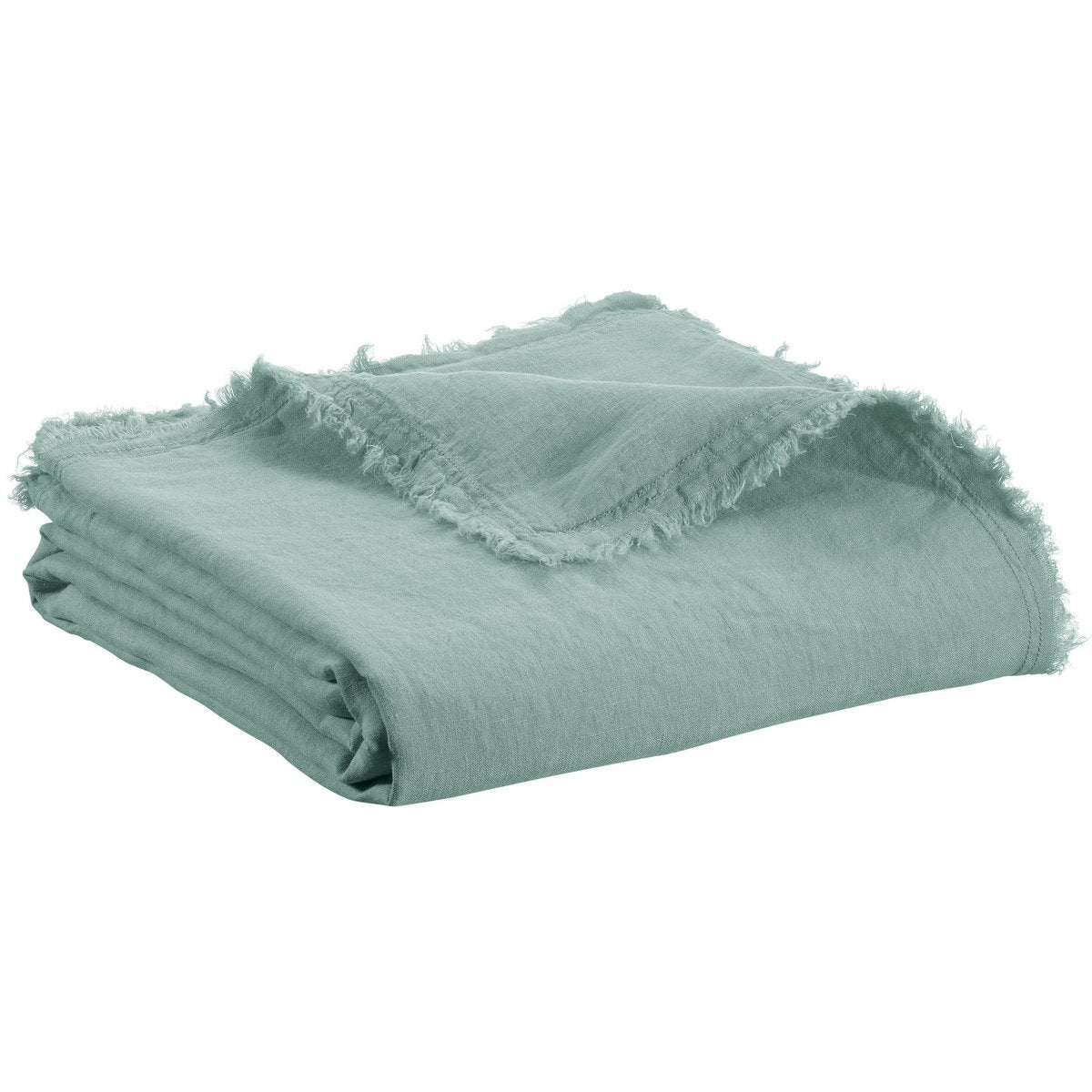 Plaid Zeff Nomade Vert de Gris – 130 x 180 cm