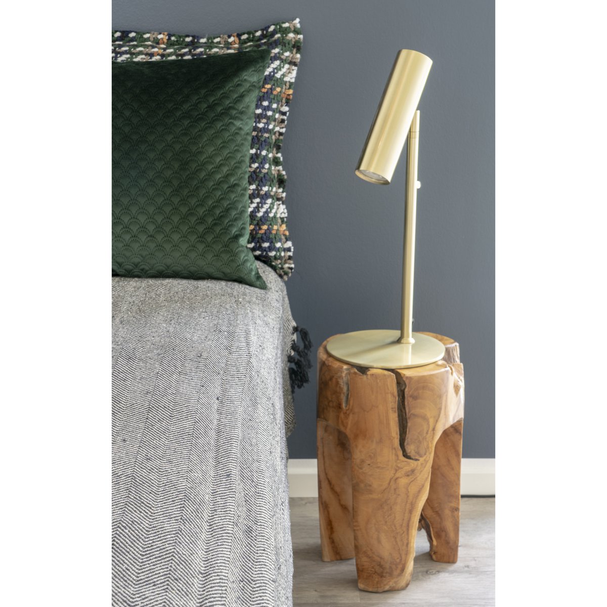 Tabouret Rose – Teck recyclé naturel