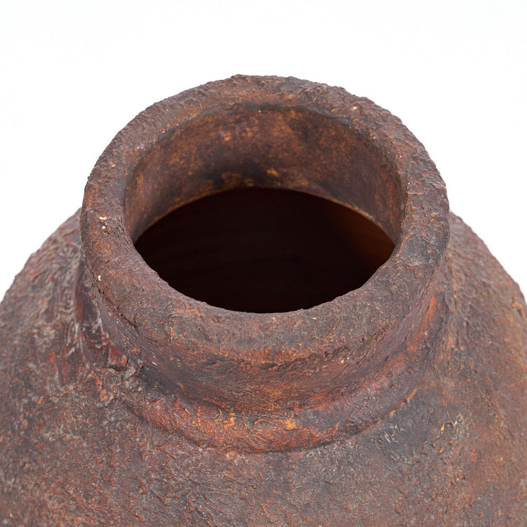 Vase Amphora Rustica bordeaux M en terre cuite – 30 cm