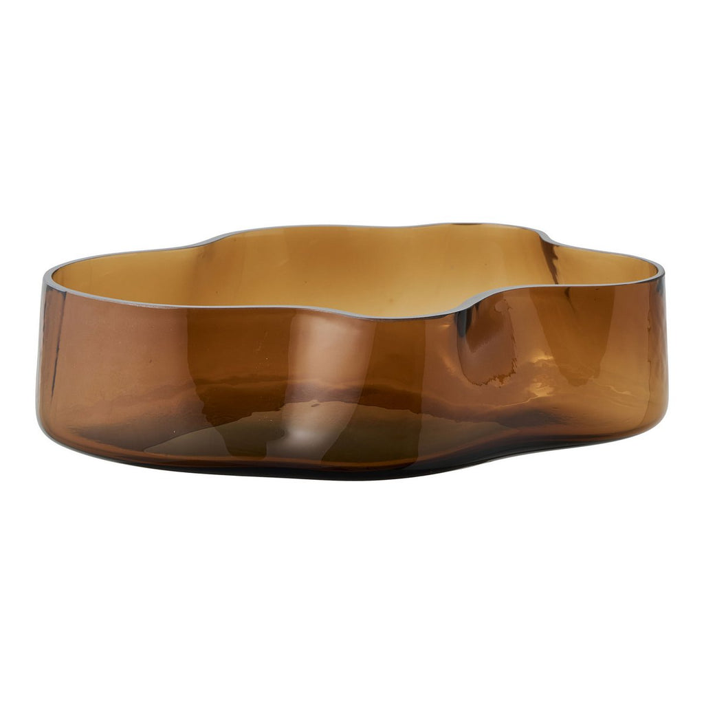 Plateau en verre – Brun fumé